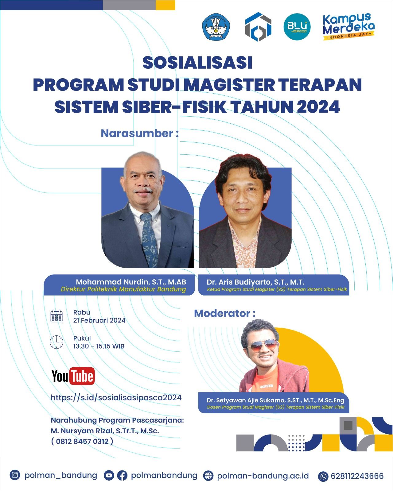 Sosialisasi Program Studi Magister Terapan (S2T) Sistem Siber-Fisik