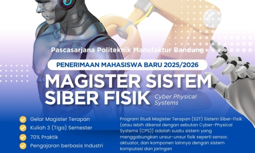 Penerimaan Mahasiswa Baru Program Studi Magister (S2) Terapan Sistem Siber-Fisik…